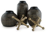 Tampa Furniture Outlet Lutz - Ashley Furniture - Vinburn Accessory Set (Set of 5) - Accessory Set (5/CN) / Black/Gold Finish - A2C00212